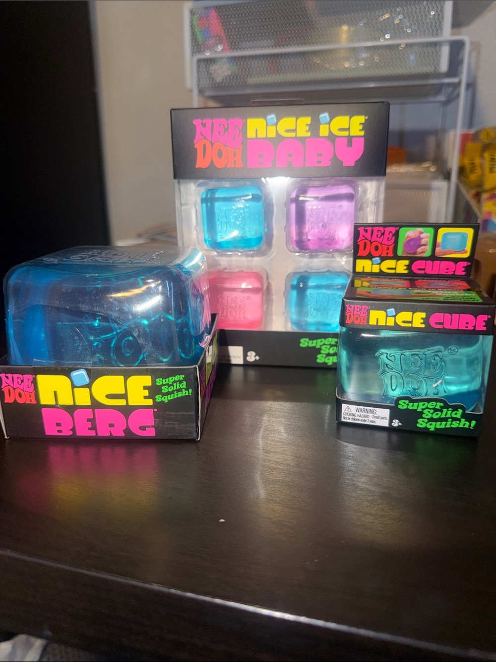 Nee Doh Nice Ice Baby, Nice ice cube & Nice Berg Set of 3 bundle Authentic